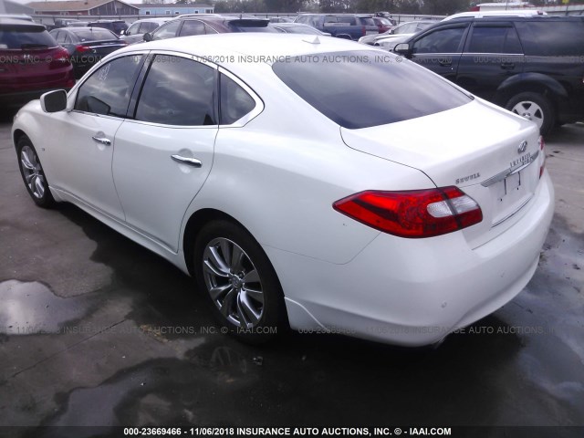 JN1BY1AP2EM260390 - 2014 INFINITI Q70 3.7 WHITE photo 3