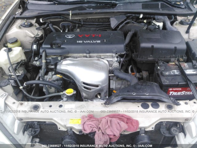 4T1BE30K04U927832 - 2004 TOYOTA CAMRY LE/XLE/SE GOLD photo 10