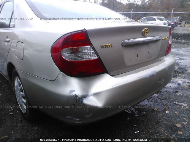 4T1BE30K04U927832 - 2004 TOYOTA CAMRY LE/XLE/SE GOLD photo 6