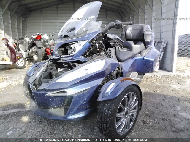 2BXNBDD29GV002887 - 2016 CAN-AM SPYDER ROADSTER RT/RT-S/LTD/SP SERIES BLUE photo 2