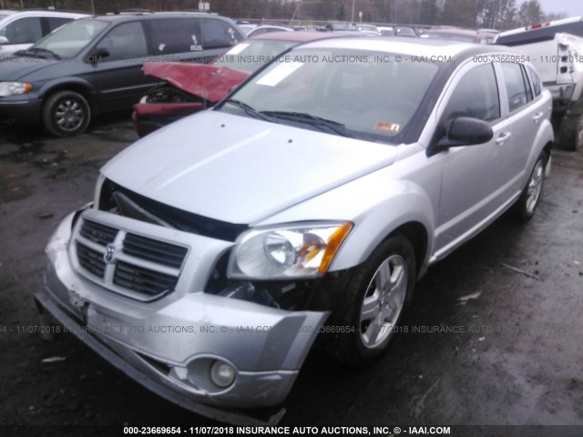 1B3HB48A19D163748 - 2009 DODGE CALIBER SXT SILVER photo 2