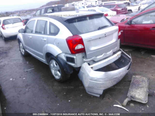 1B3HB48A19D163748 - 2009 DODGE CALIBER SXT SILVER photo 3