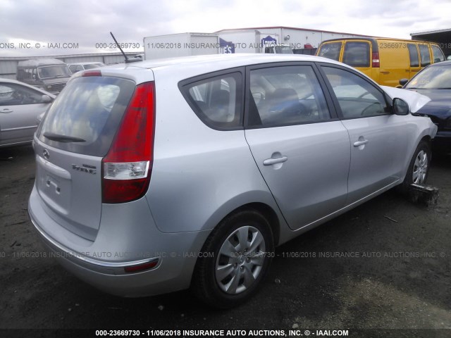 KMHDB8AE3CU135941 - 2012 HYUNDAI ELANTRA TOURING GLS SILVER photo 4