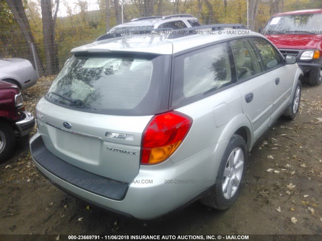 4S4BP61C877322155 - 2007 SUBARU LEGACY OUTBACK 2.5I TAN photo 4