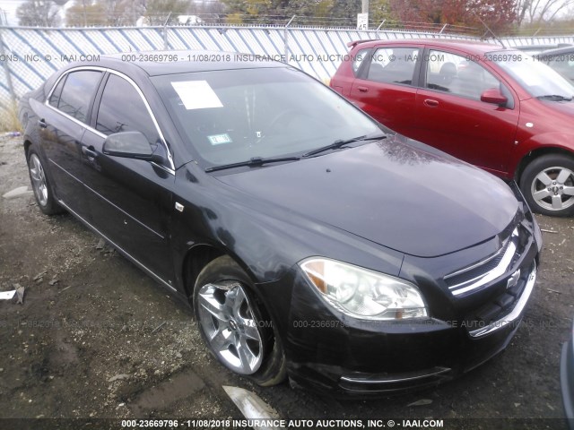1G1ZH57B484255297 - 2008 CHEVROLET MALIBU 1LT შავი ფოტო 1