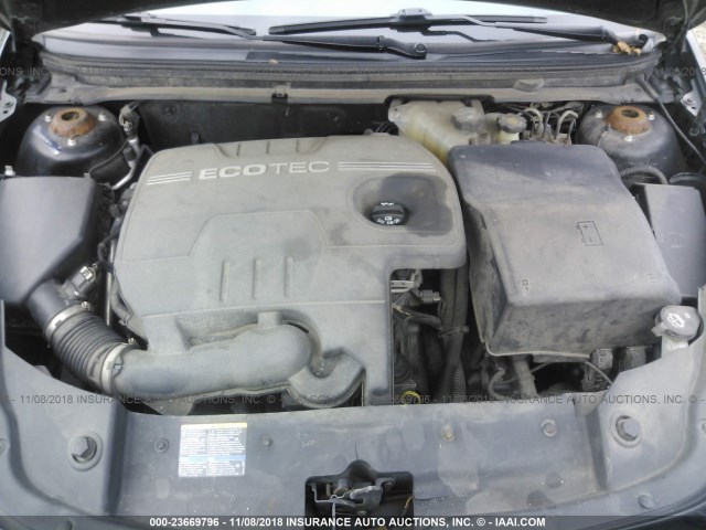 1G1ZH57B484255297 - 2008 CHEVROLET MALIBU 1LT შავი ფოტო 10
