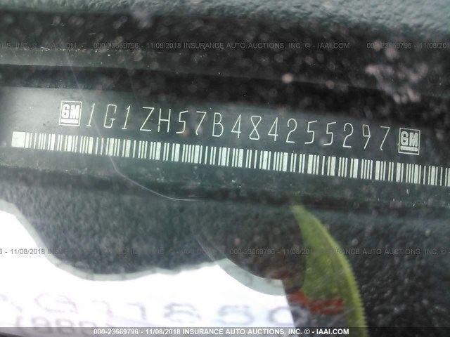 1G1ZH57B484255297 - 2008 CHEVROLET MALIBU 1LT შავი ფოტო 9