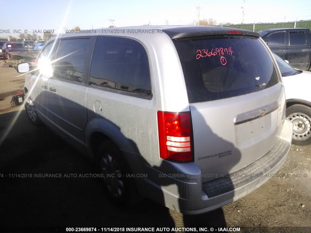 2A8HR44HX8R781376 - 2008 CHRYSLER TOWN & COUNTRY LX SILVER photo 3