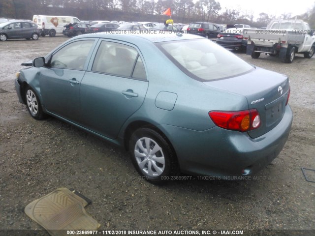 JTDBL40E999023868 - 2009 TOYOTA COROLLA LE/XLE GREEN photo 3