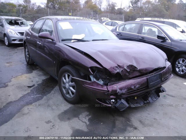 2G4WC582171132019 - 2007 BUICK LACROSSE CX BURGUNDY photo 1