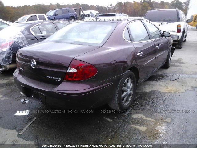 2G4WC582171132019 - 2007 BUICK LACROSSE CX BURGUNDY photo 4