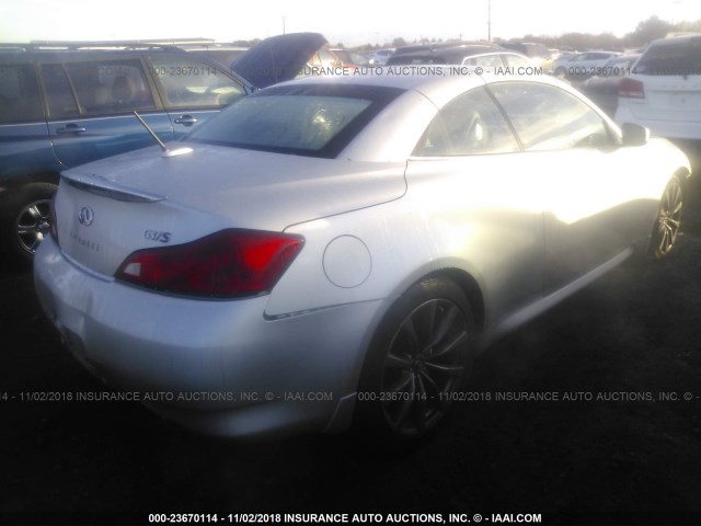 JNKCV66E19M721792 - 2009 INFINITI G37 SPORT SILVER photo 4