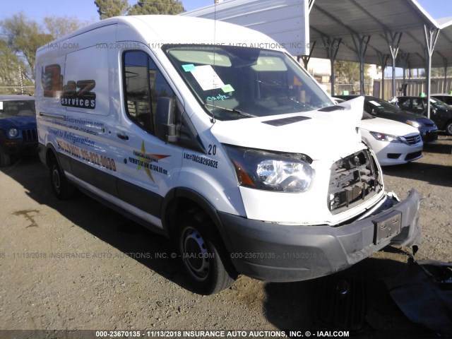 1FTYE2CM9FKA64307 - 2015 FORD TRANSIT T-150 WHITE photo 1