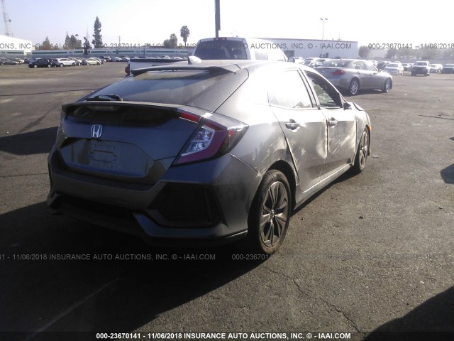 SHHFK7H87JU413140 - 2018 HONDA CIVIC EXL GRAY photo 4