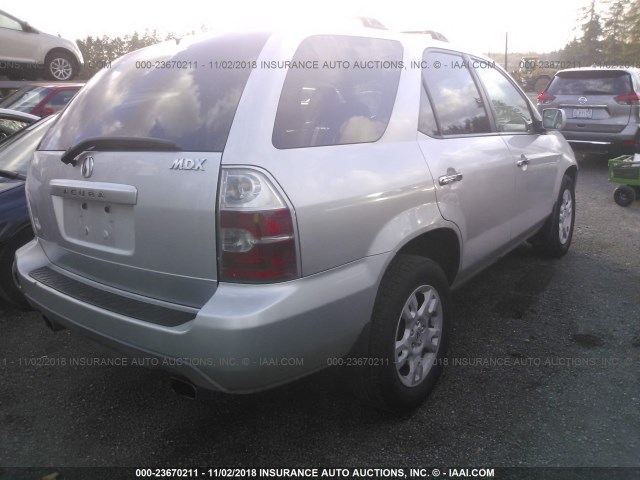 2HNYD18785H558920 - 2005 ACURA MDX TOURING SILVER photo 4