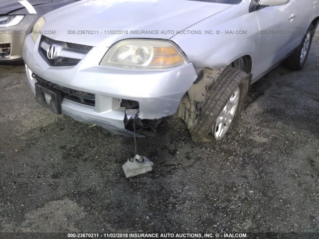 2HNYD18785H558920 - 2005 ACURA MDX TOURING SILVER photo 6