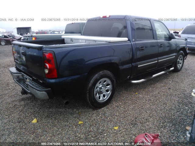 2GCEC13V161212638 - 2006 CHEVROLET SILVERADO C1500 BLUE photo 4