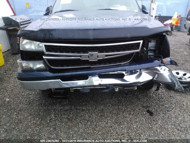 2GCEC13V161212638 - 2006 CHEVROLET SILVERADO C1500 BLUE photo 6