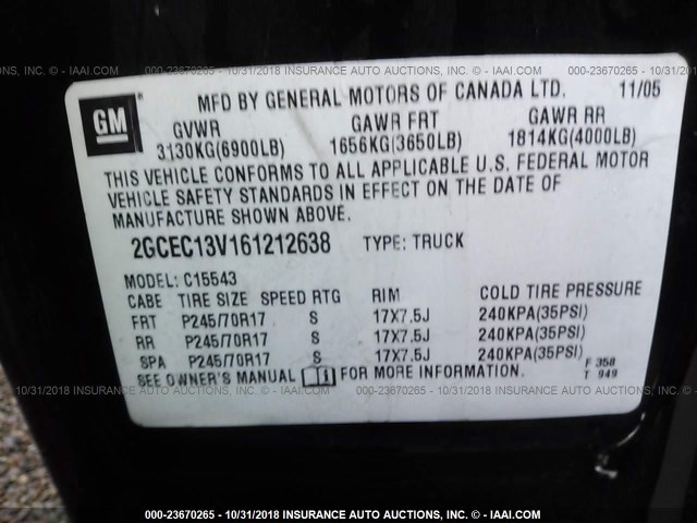 2GCEC13V161212638 - 2006 CHEVROLET SILVERADO C1500 BLUE photo 9