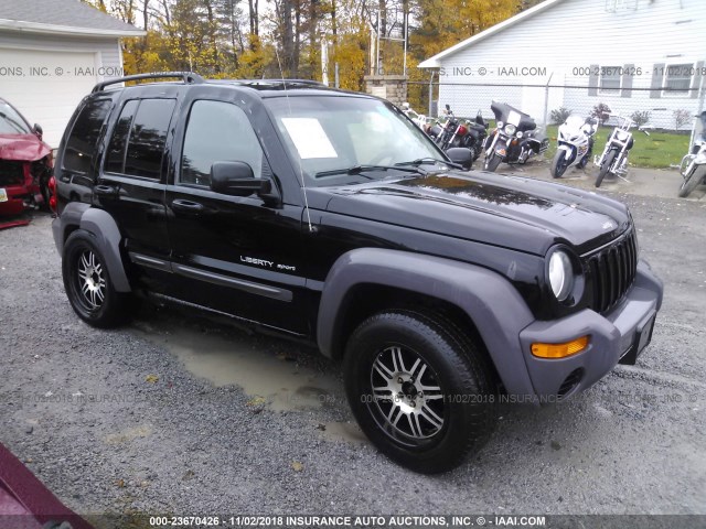 1J4GL48K03W732014 - 2003 JEEP LIBERTY SPORT/FREEDOM BLACK photo 1