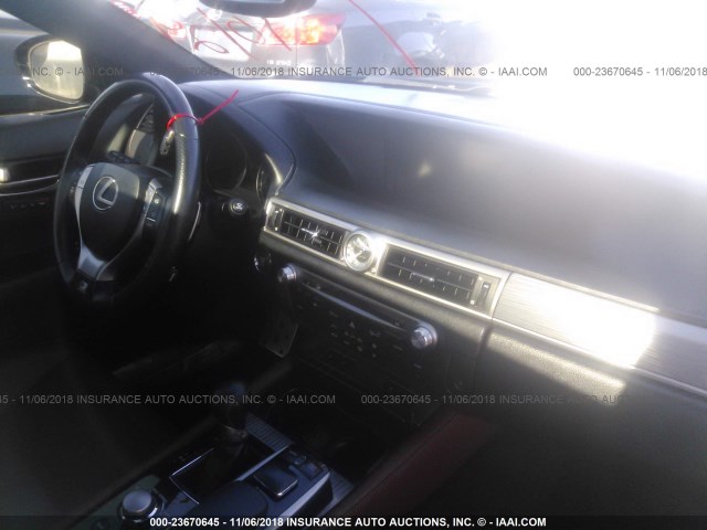 JTHBE1BL6D5001393 - 2013 LEXUS GS 350 BLACK photo 5