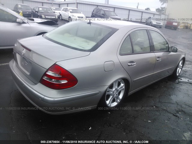 WDBUF70J15A671646 - 2005 MERCEDES-BENZ E 500 GOLD photo 4