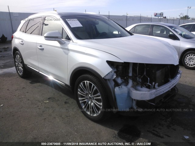 2LMTJ6LR1GBL54044 - 2016 LINCOLN MKX RESERVE WHITE photo 1