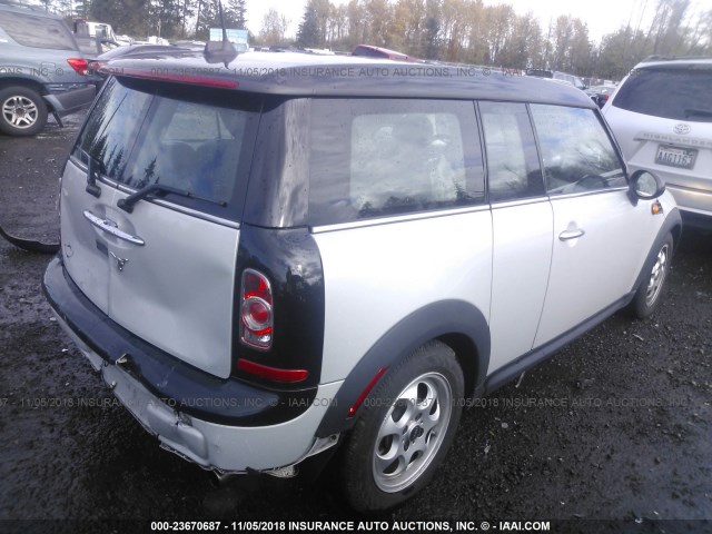 WMWZF3C52ET492953 - 2014 MINI COOPER CLUBMAN SILVER photo 4