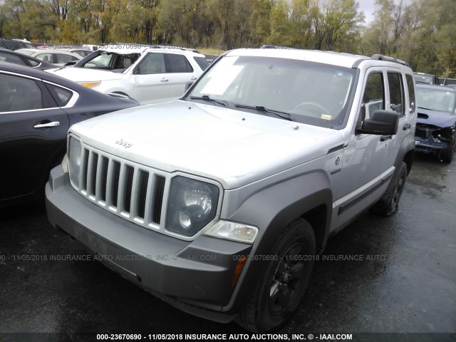 1J4PN3GK6BW502644 - 2011 JEEP LIBERTY RENEGADE SILVER photo 2