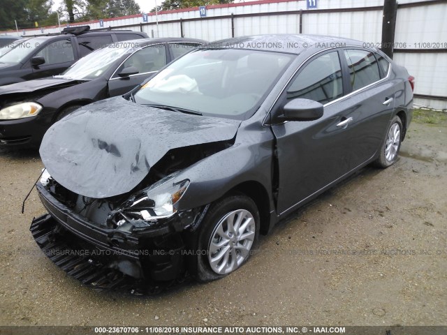 3N1AB7AP3KY229366 - 2019 NISSAN SENTRA GRAY photo 2