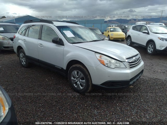 4S4BRBAC6B3341502 - 2011 SUBARU OUTBACK 2.5I WHITE photo 1