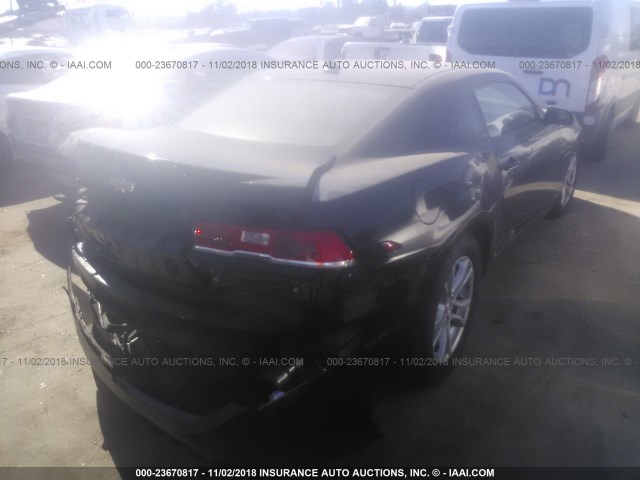 2G1FB1E34F9309541 - 2015 CHEVROLET CAMARO LS BLACK photo 4