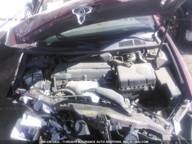 4T1BE32K43U178562 - 2003 TOYOTA CAMRY LE/XLE/SE RED photo 10