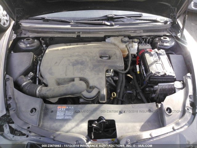 1G1ZC5E07CF310466 - 2012 CHEVROLET MALIBU 1LT BLACK photo 10