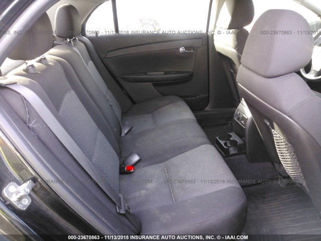 1G1ZC5E07CF310466 - 2012 CHEVROLET MALIBU 1LT BLACK photo 8