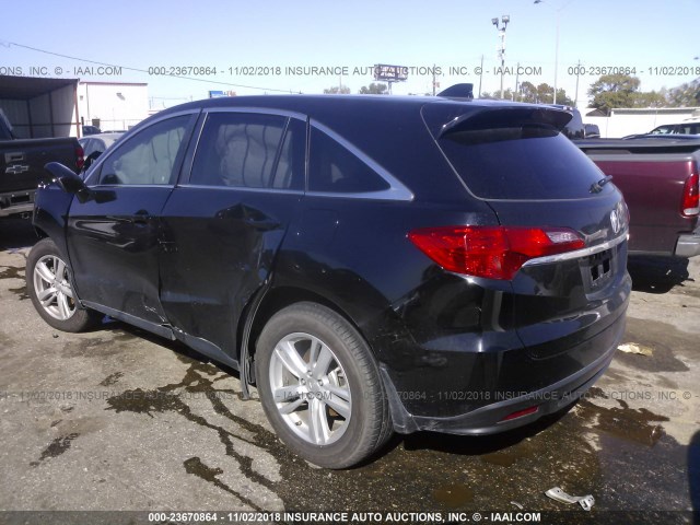 5J8TB3H33DL015928 - 2013 ACURA RDX BLACK photo 3