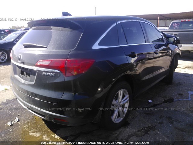 5J8TB3H33DL015928 - 2013 ACURA RDX BLACK photo 4