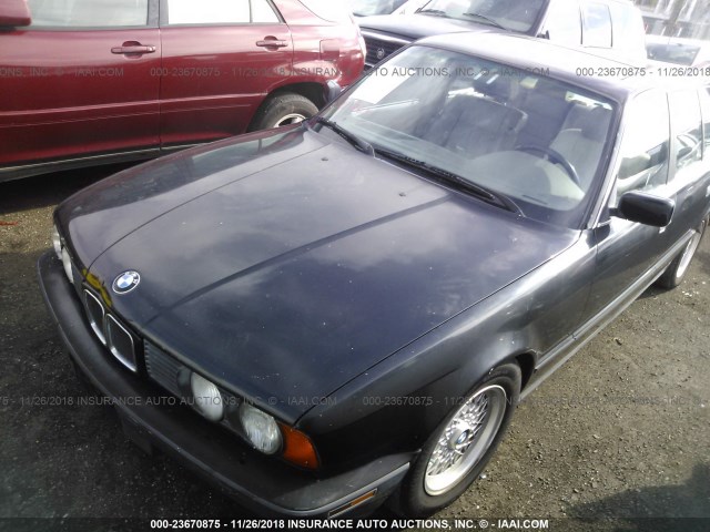 WBAHD6310PBJ89081 - 1993 BMW 525 I AUTOMATIC BLACK photo 2