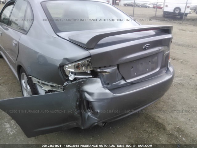 4S3BL616897212087 - 2009 SUBARU LEGACY 2.5I SILVER photo 6