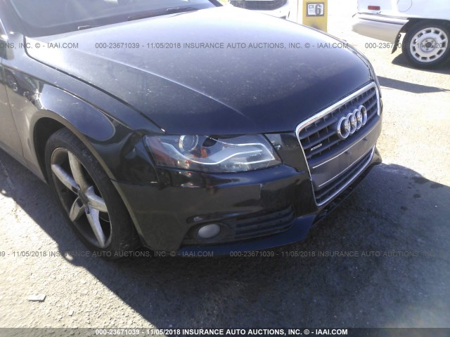 WAUFFAFL0AN039334 - 2010 AUDI A4 PREMIUM PLUS BLACK photo 6