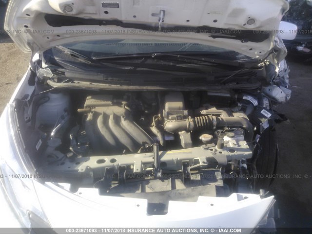 3N1CE2CP9EL426737 - 2014 NISSAN VERSA NOTE S/S PLUS/SV/SL WHITE photo 10