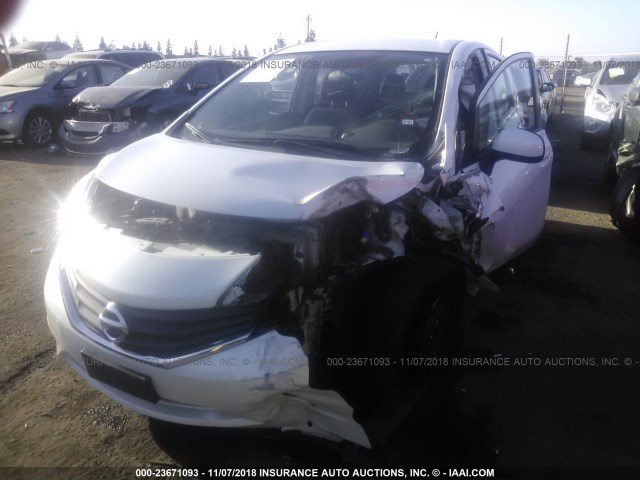 3N1CE2CP9EL426737 - 2014 NISSAN VERSA NOTE S/S PLUS/SV/SL WHITE photo 2