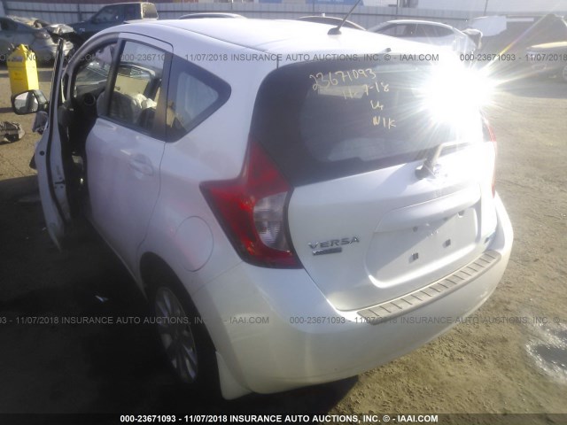 3N1CE2CP9EL426737 - 2014 NISSAN VERSA NOTE S/S PLUS/SV/SL WHITE photo 3