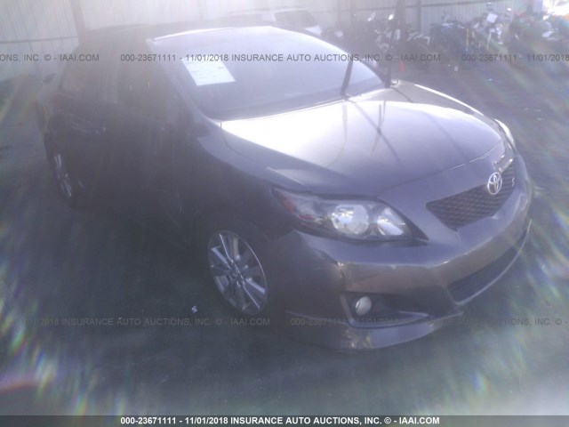 1NXBU4EE7AZ316185 - 2010 TOYOTA COROLLA S/LE/XLE BLACK photo 1