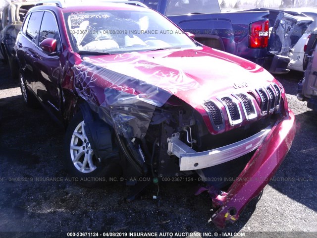 1C4PJMCB1EW274988 - 2014 JEEP CHEROKEE LATITUDE RED photo 6