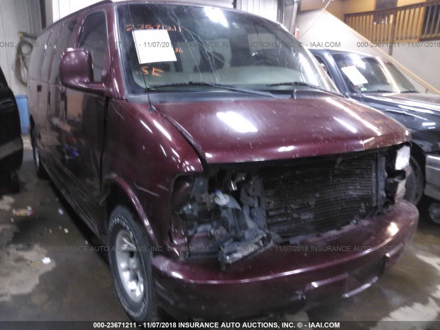 1GNFG65RX11244595 - 2001 CHEVROLET EXPRESS G1500  MAROON photo 6