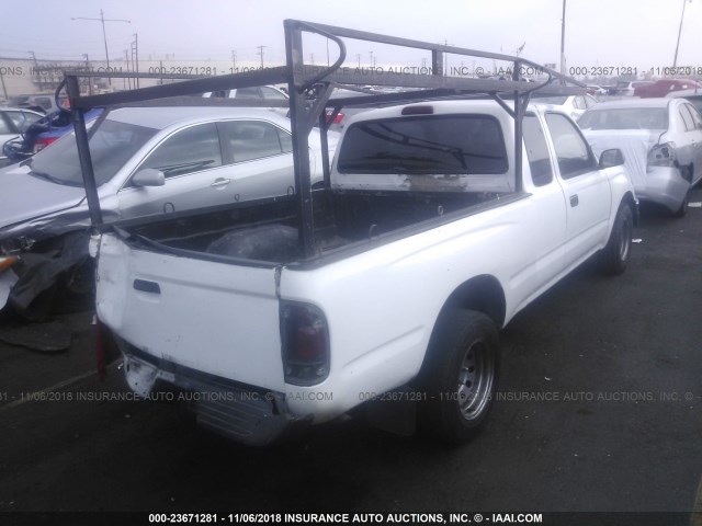 4TAVL52N7TZ109697 - 1996 TOYOTA TACOMA XTRACAB WHITE photo 4