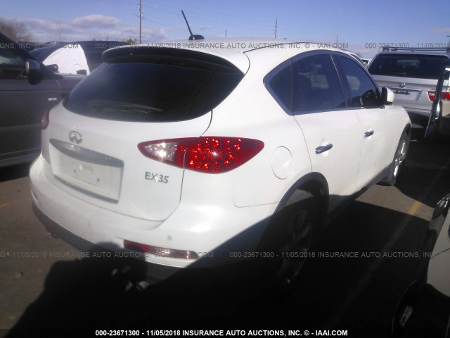 JNKAJ09F98M355289 - 2008 INFINITI EX35 JOURNEY WHITE photo 4