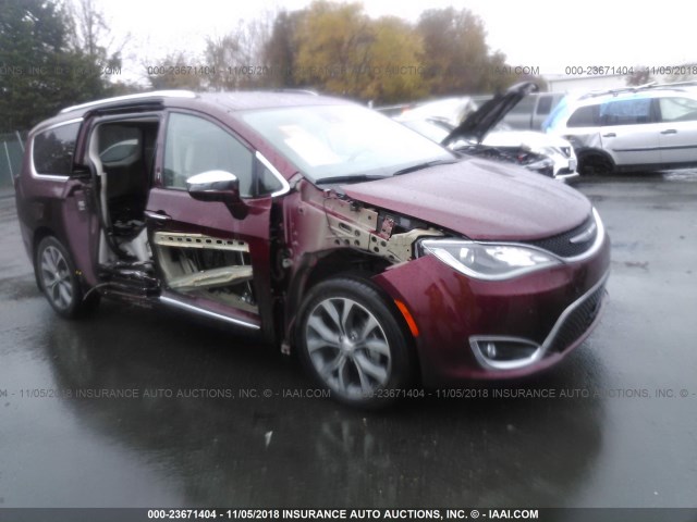 2C4RC1GG4HR636414 - 2017 CHRYSLER PACIFICA LIMITED RED photo 1
