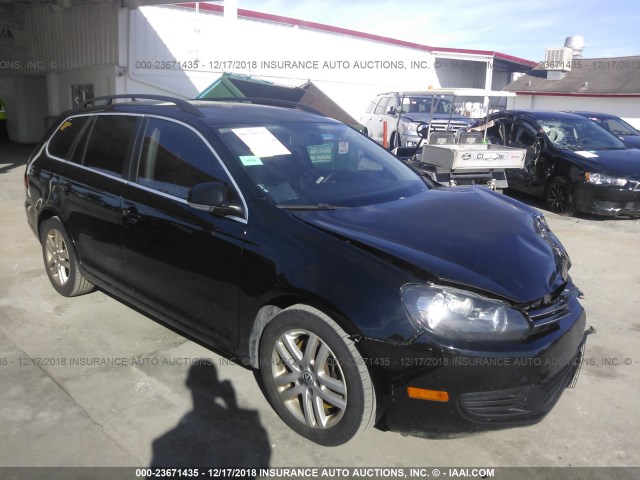 3VWML7AJ3BM709334 - 2011 VOLKSWAGEN JETTA TDI BLACK photo 1